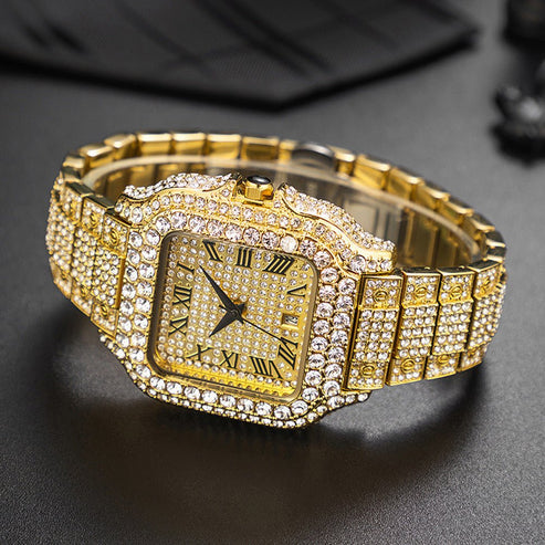 Classic Diamond Watch – Obsidian Edition