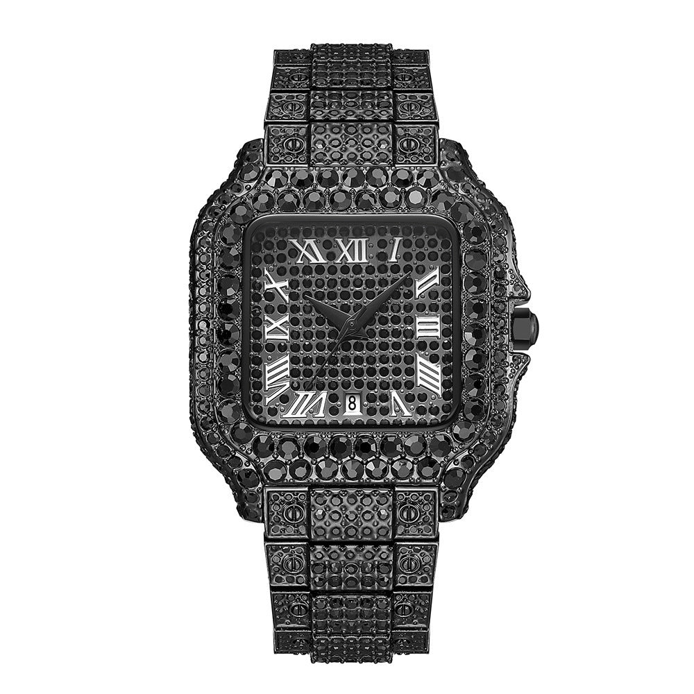 Classic Diamond Watch – Obsidian Edition